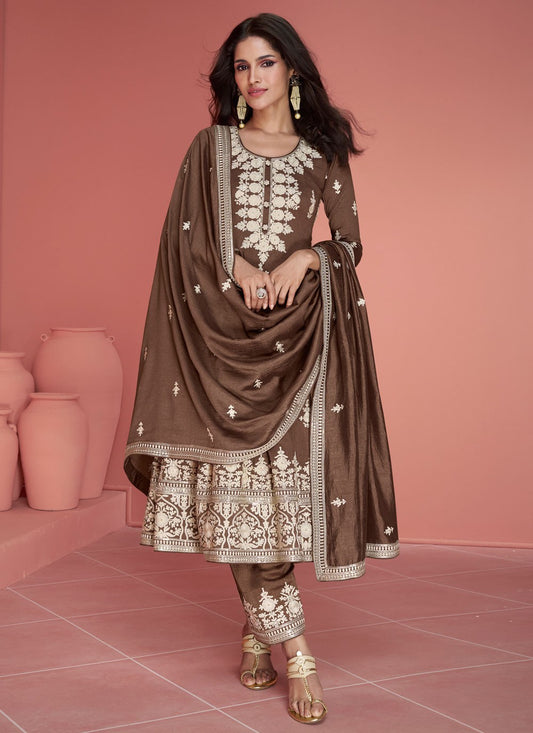 Silk Salwar Suit - T2343