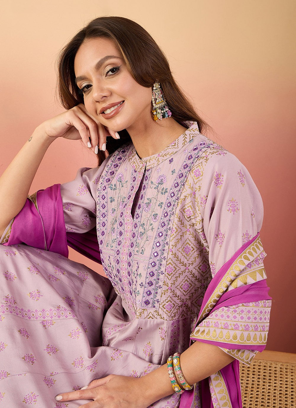 Silk Salwar Suit - T4033