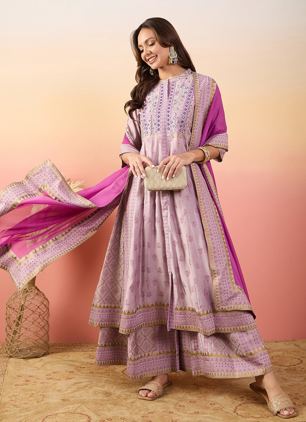 Silk Salwar Suit - T4033