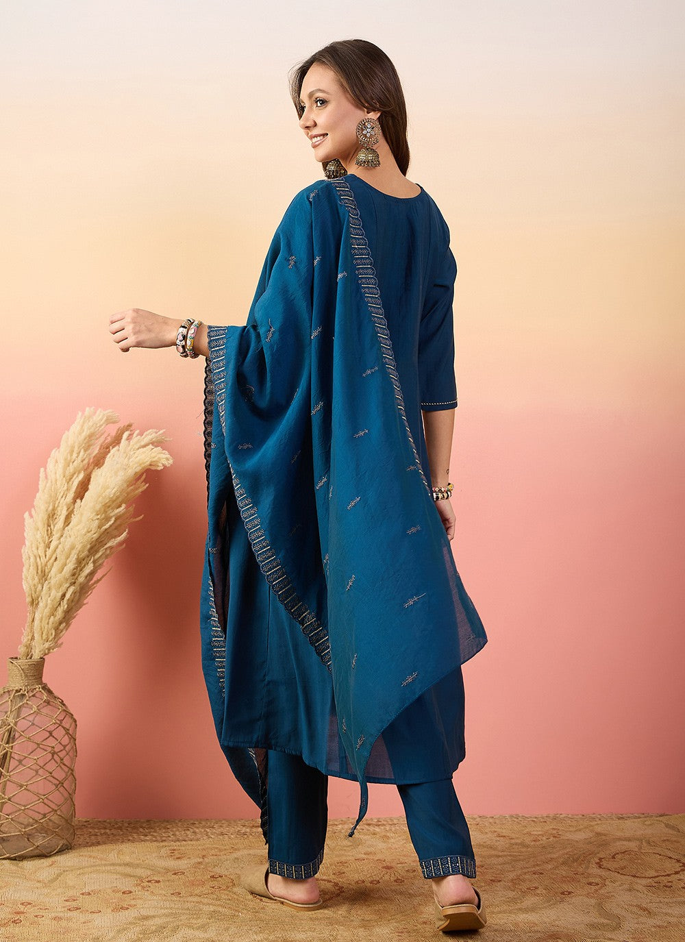 Silk Salwar Suit - T4022