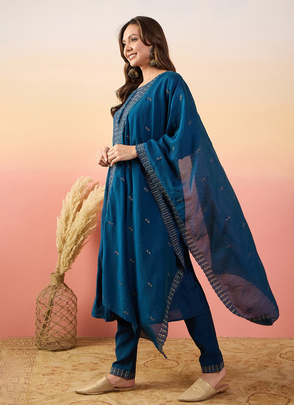 Silk Salwar Suit - T4022