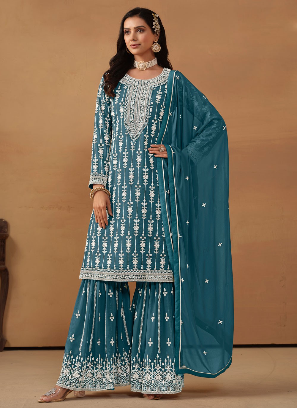 Faux Georgette Salwar Suit - T2068