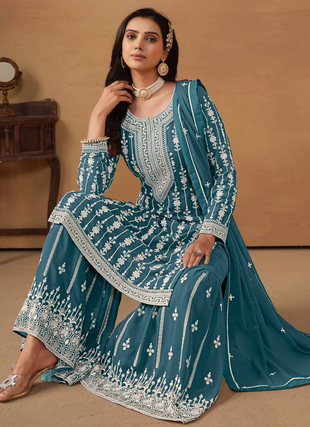 Faux Georgette Salwar Suit - T2068