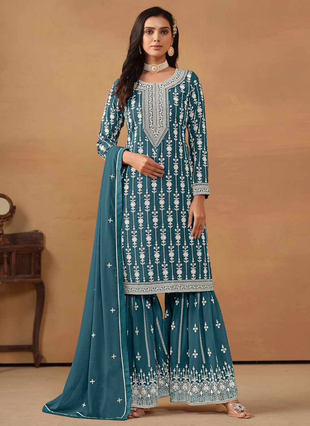 Faux Georgette Salwar Suit - T2068