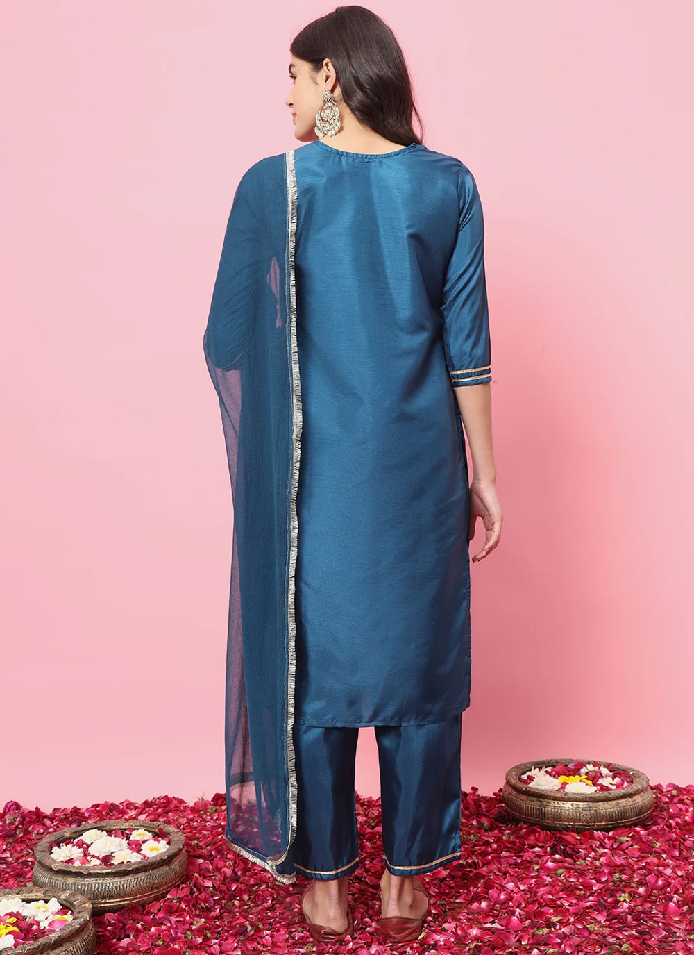 Silk Blend Salwar Suit - T2434