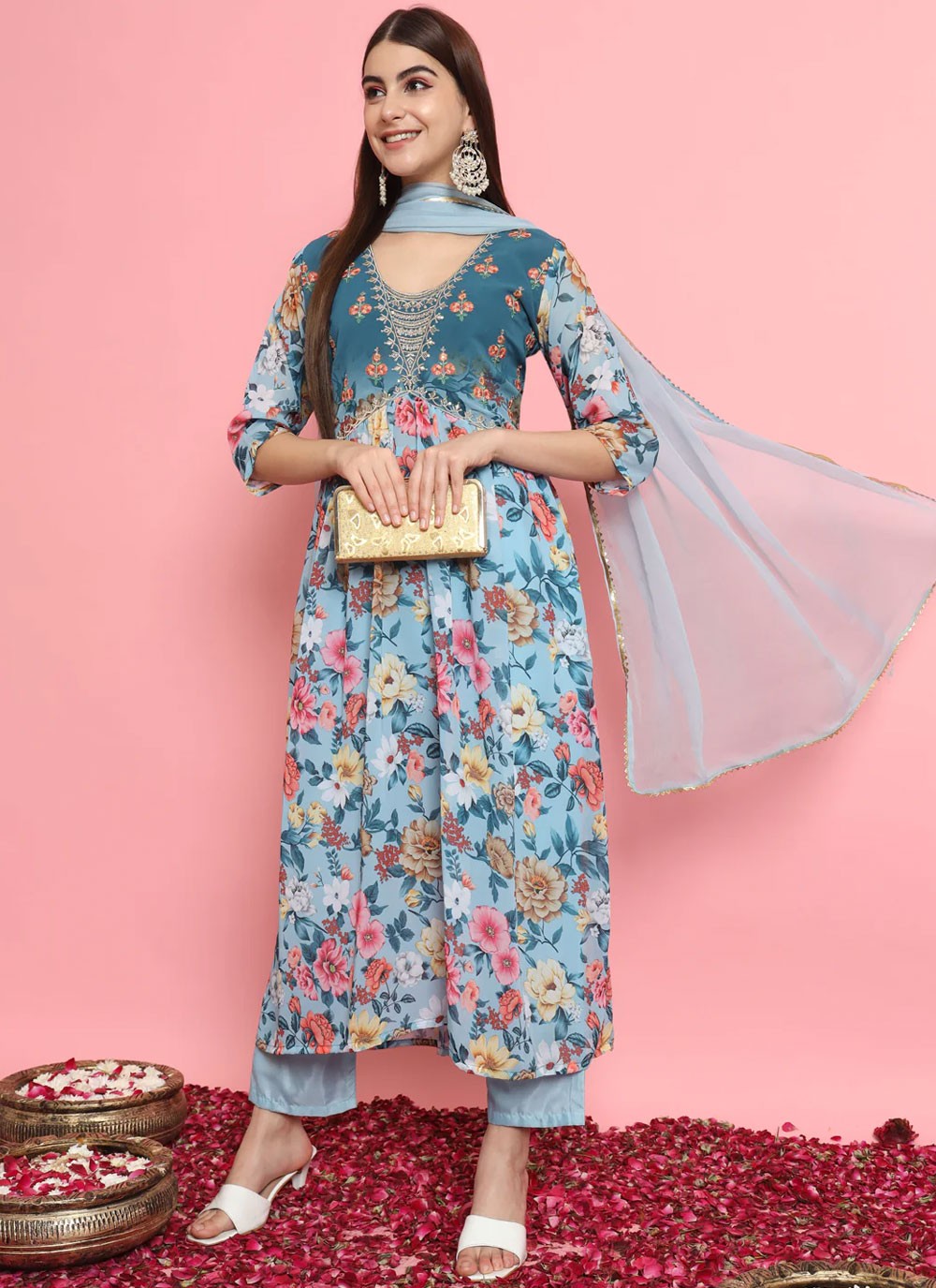 Georgette Salwar Suit - T2376