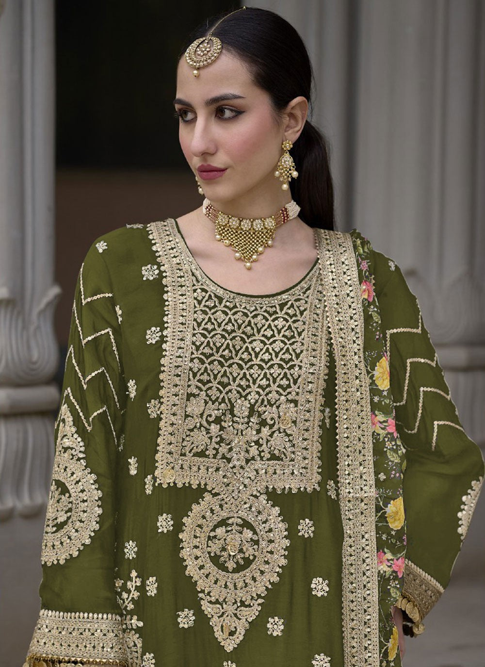 Chinon Salwar Suit - T3121