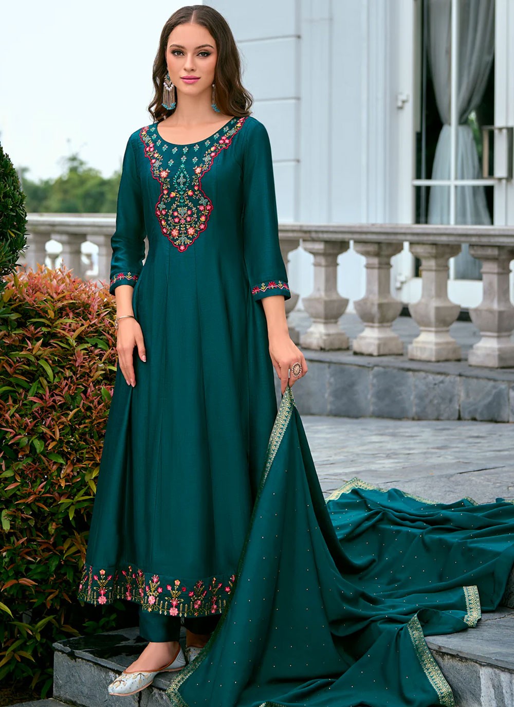 Vichitra Silk Salwar Suit - T3819