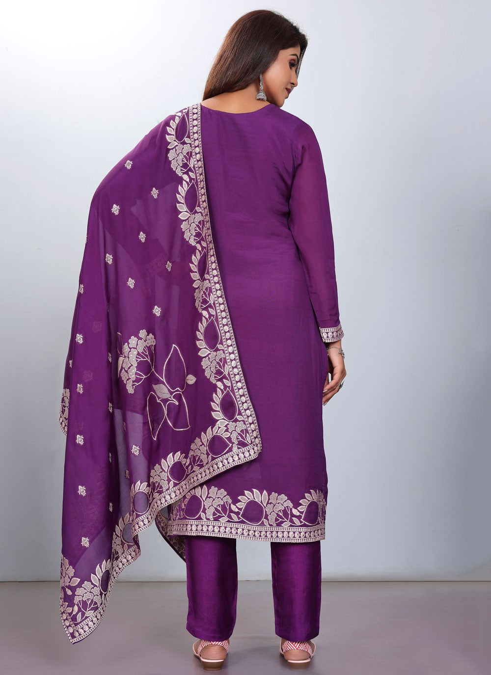 Jacquard, Viscose Salwar Suit - T2229