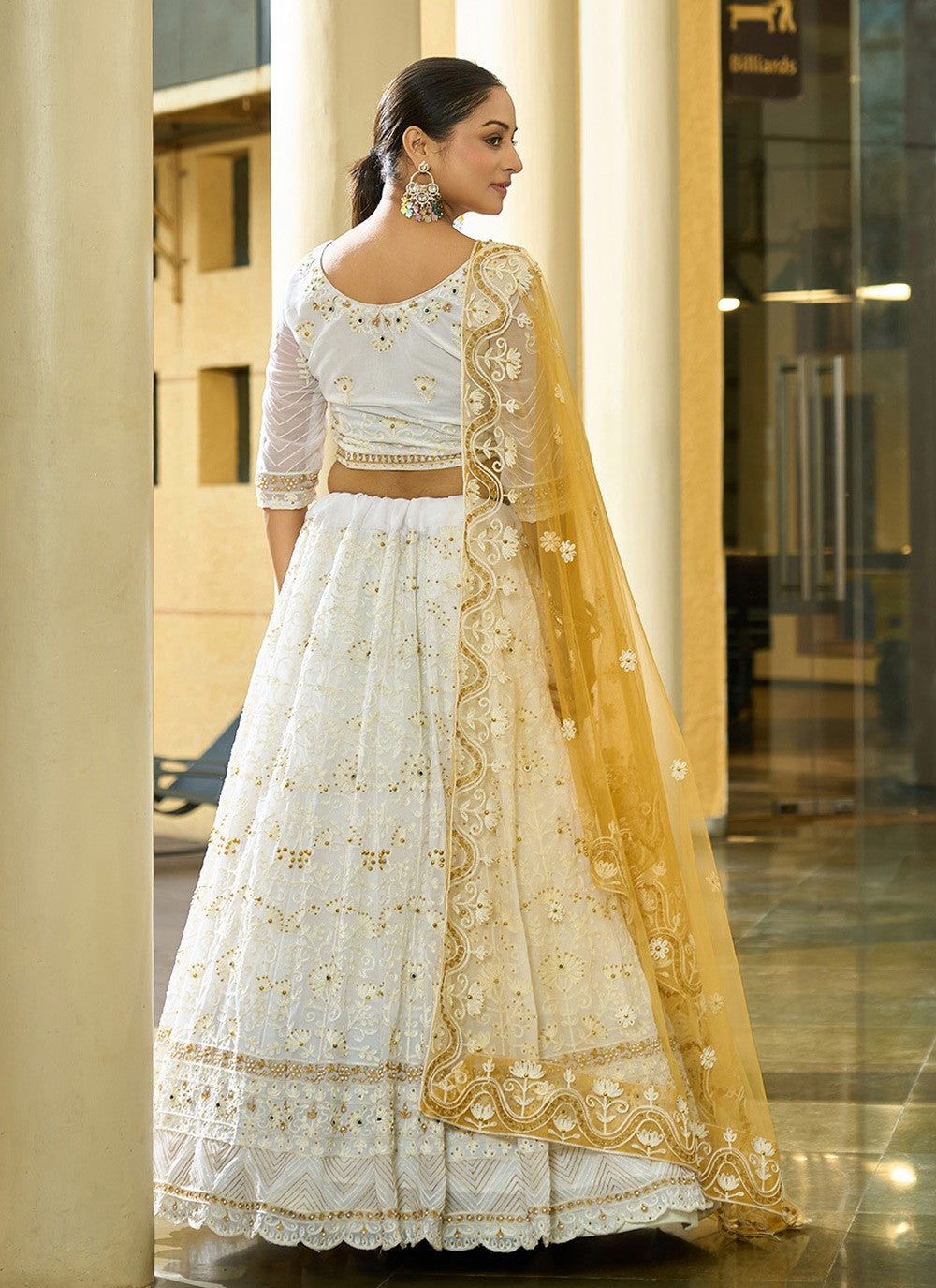 Embroidered Georgette A - Line Lehenga - L2294