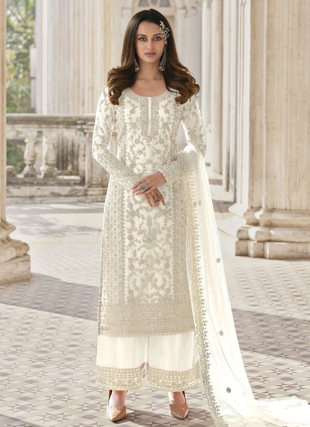 Net Salwar Suit - T2158