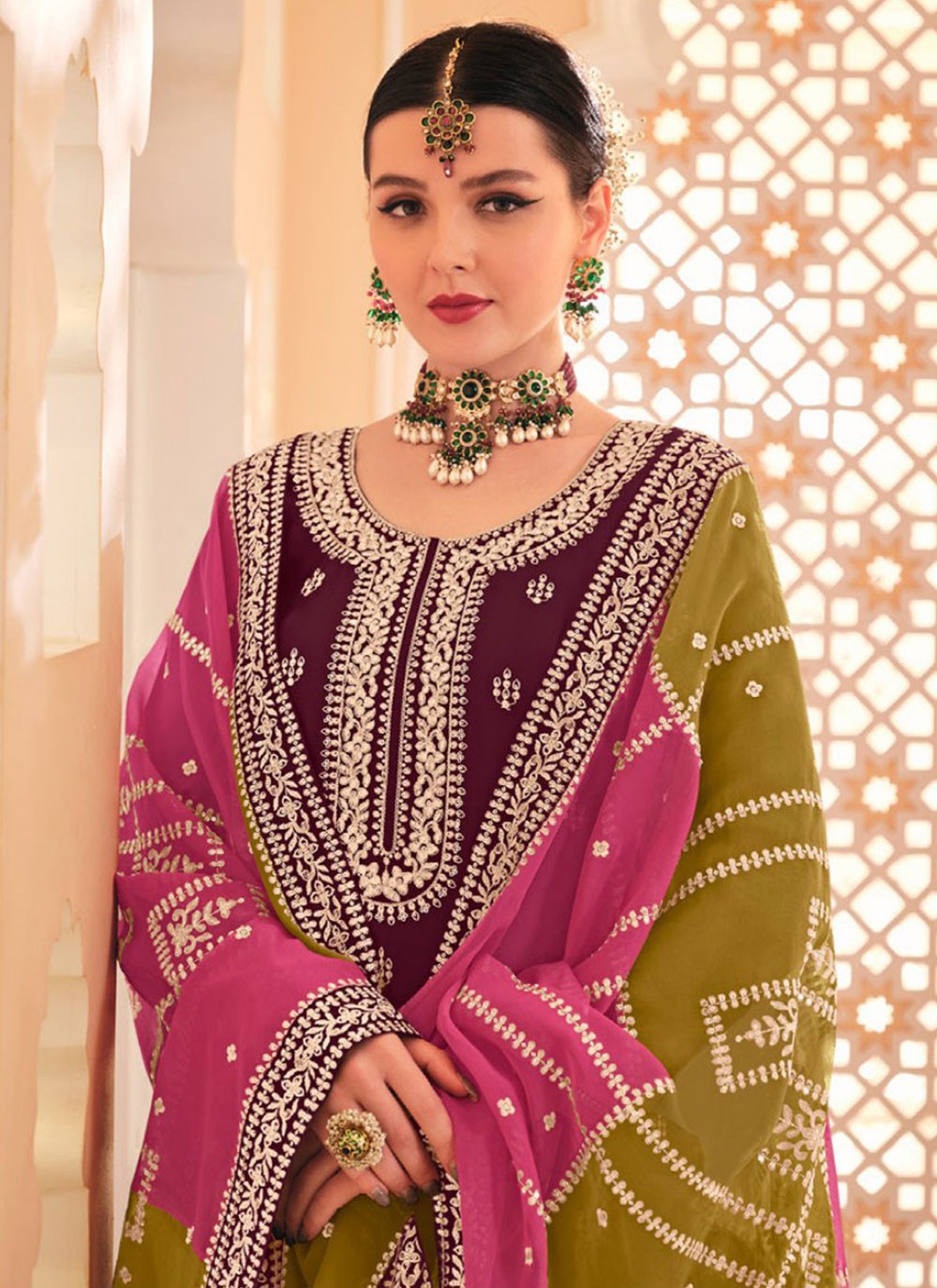 Chinon Salwar Suit - T2616