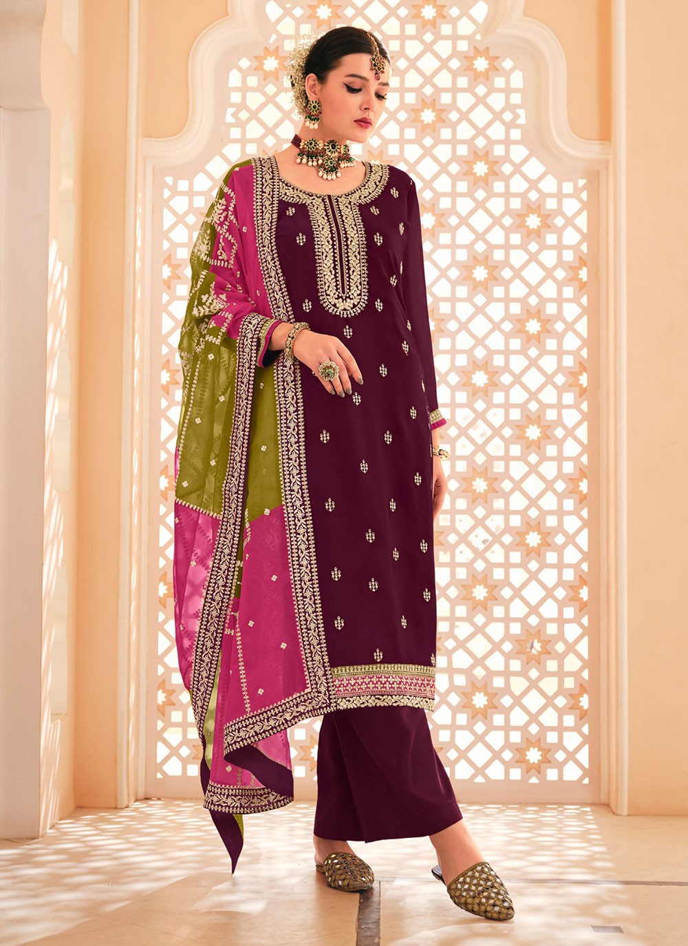 Chinon Salwar Suit - T2616