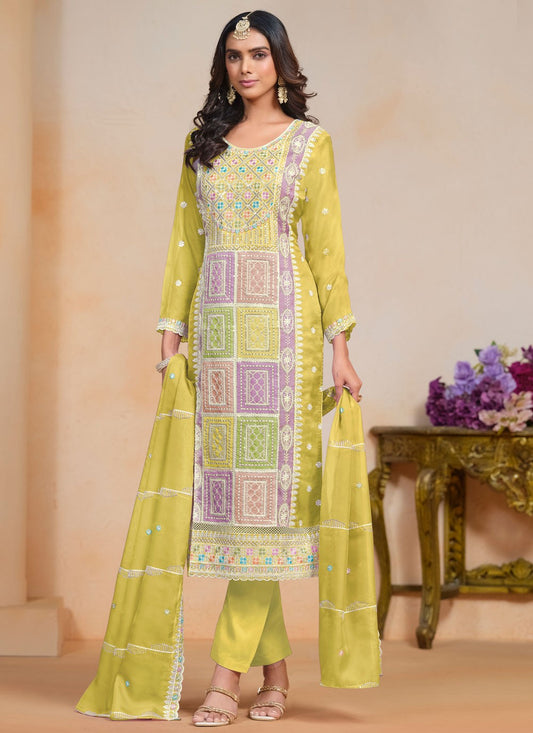 Organza Salwar Suit - T3660