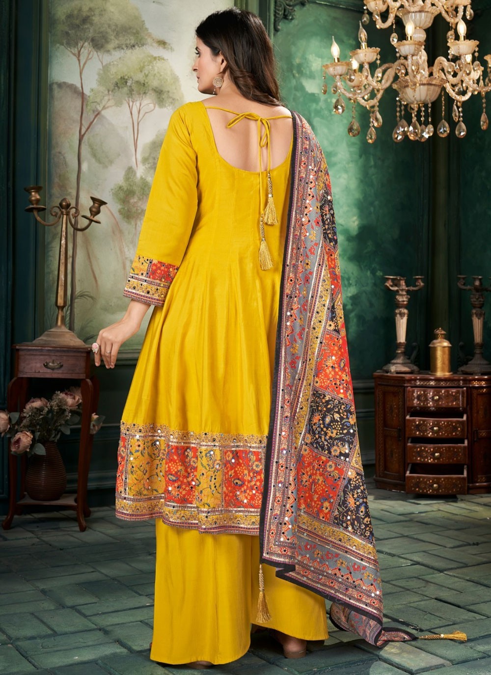 Silk Salwar Suit - T4194