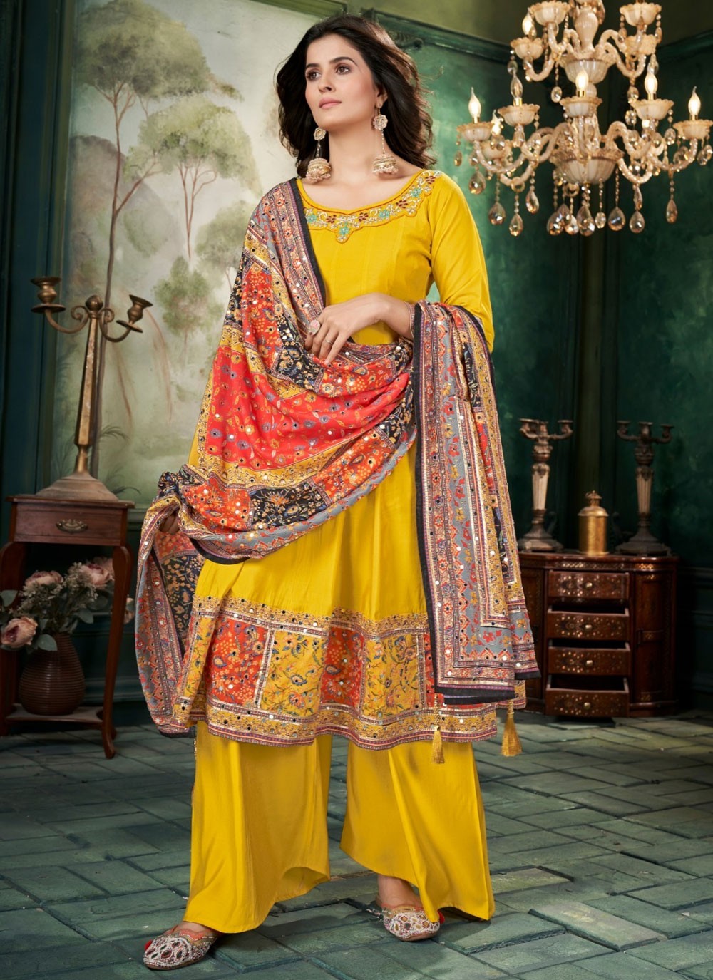 Silk Salwar Suit - T4194