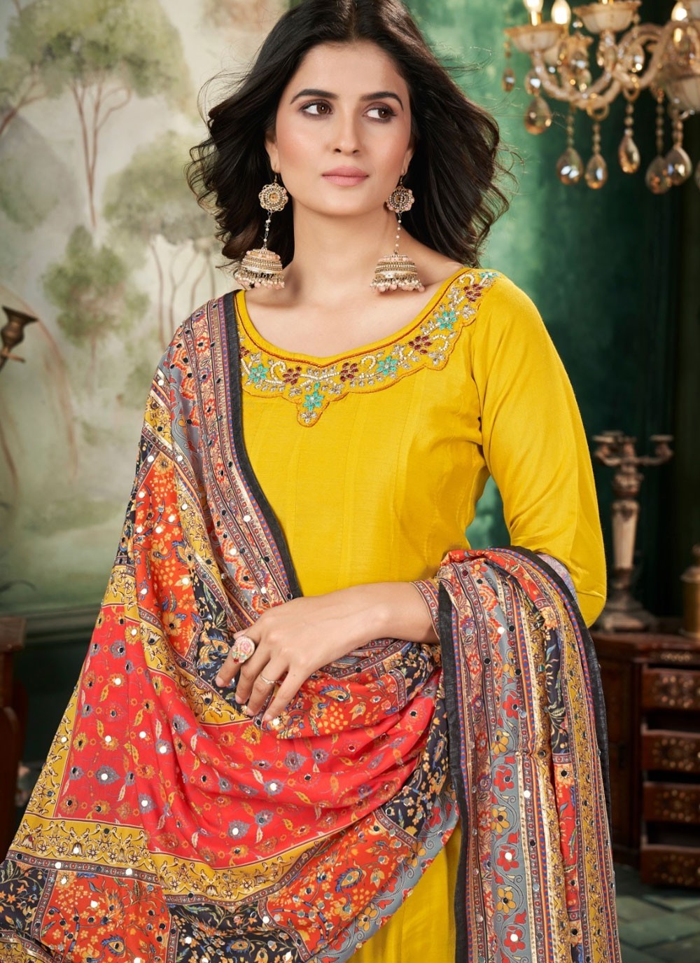 Silk Salwar Suit - T4194