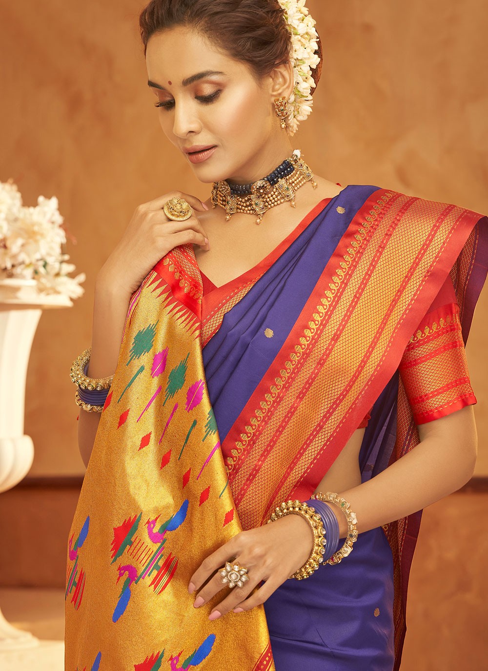 Classic Woven Fancy Fabric Saree - S8959