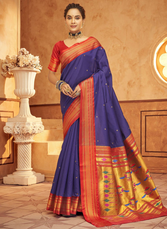 Classic Woven Fancy Fabric Saree - S8959