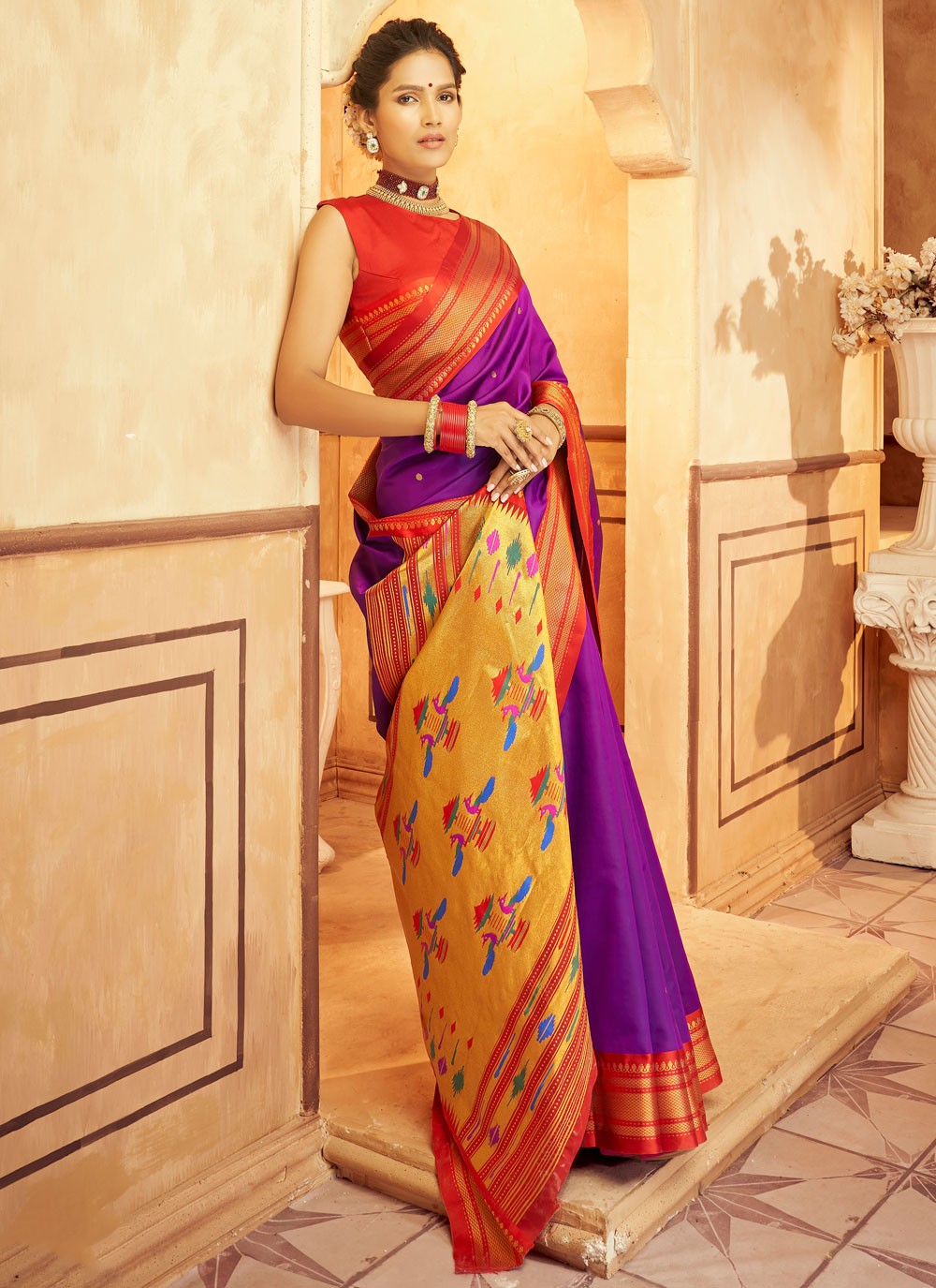 Classic Woven Fancy Fabric Saree - S8959