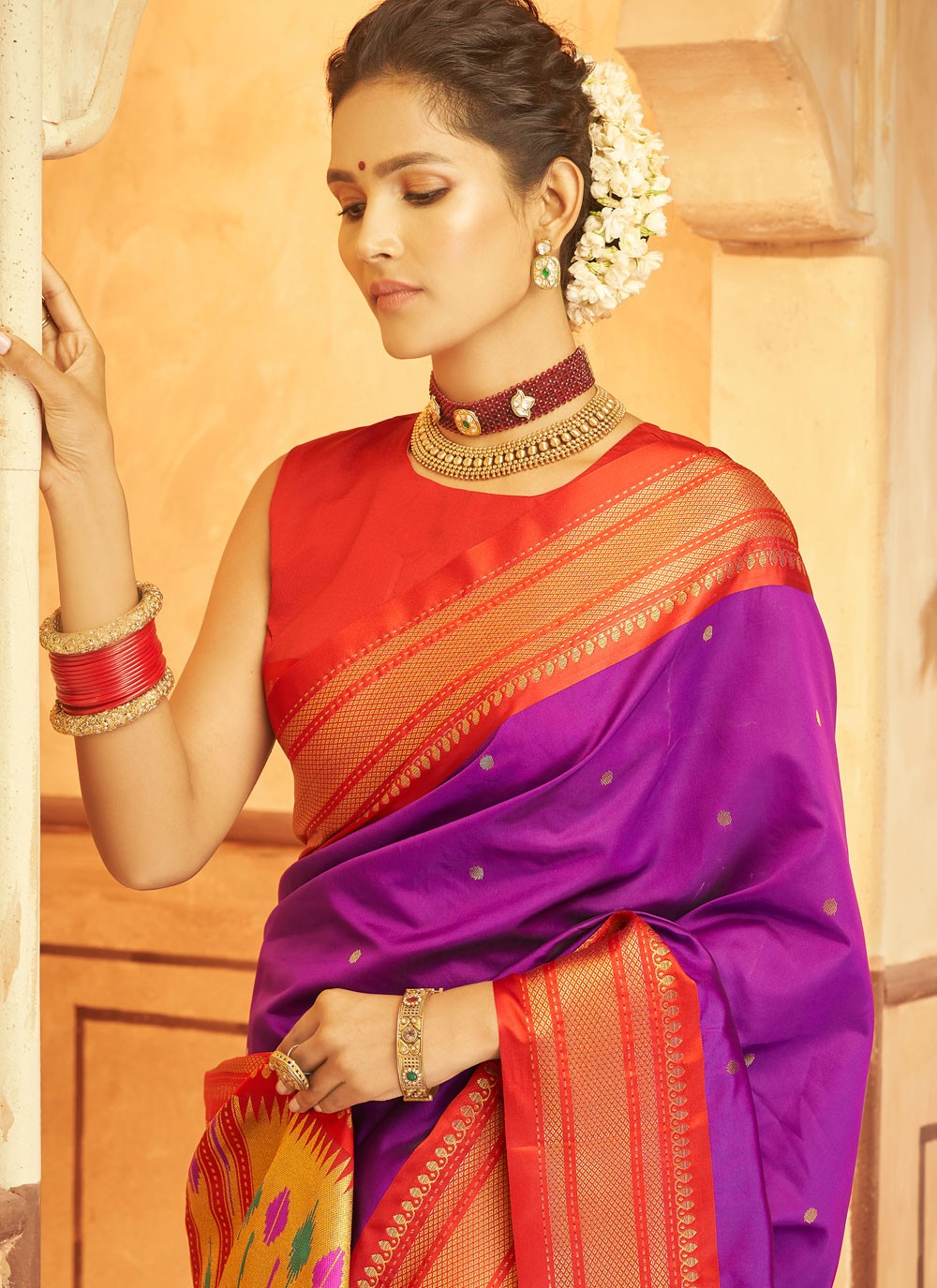 Classic Woven Fancy Fabric Saree - S8959