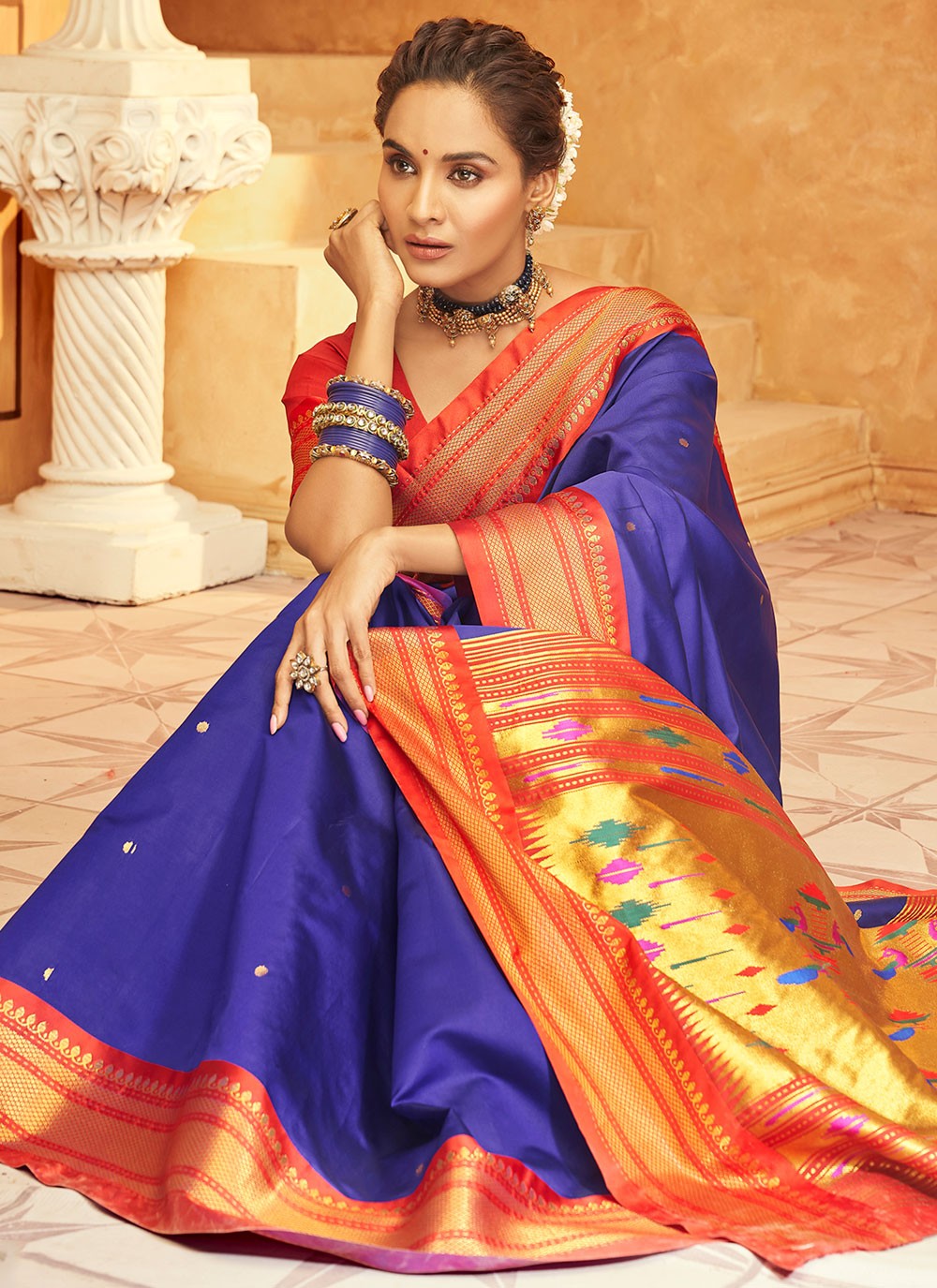 Classic Woven Fancy Fabric Saree - S8959