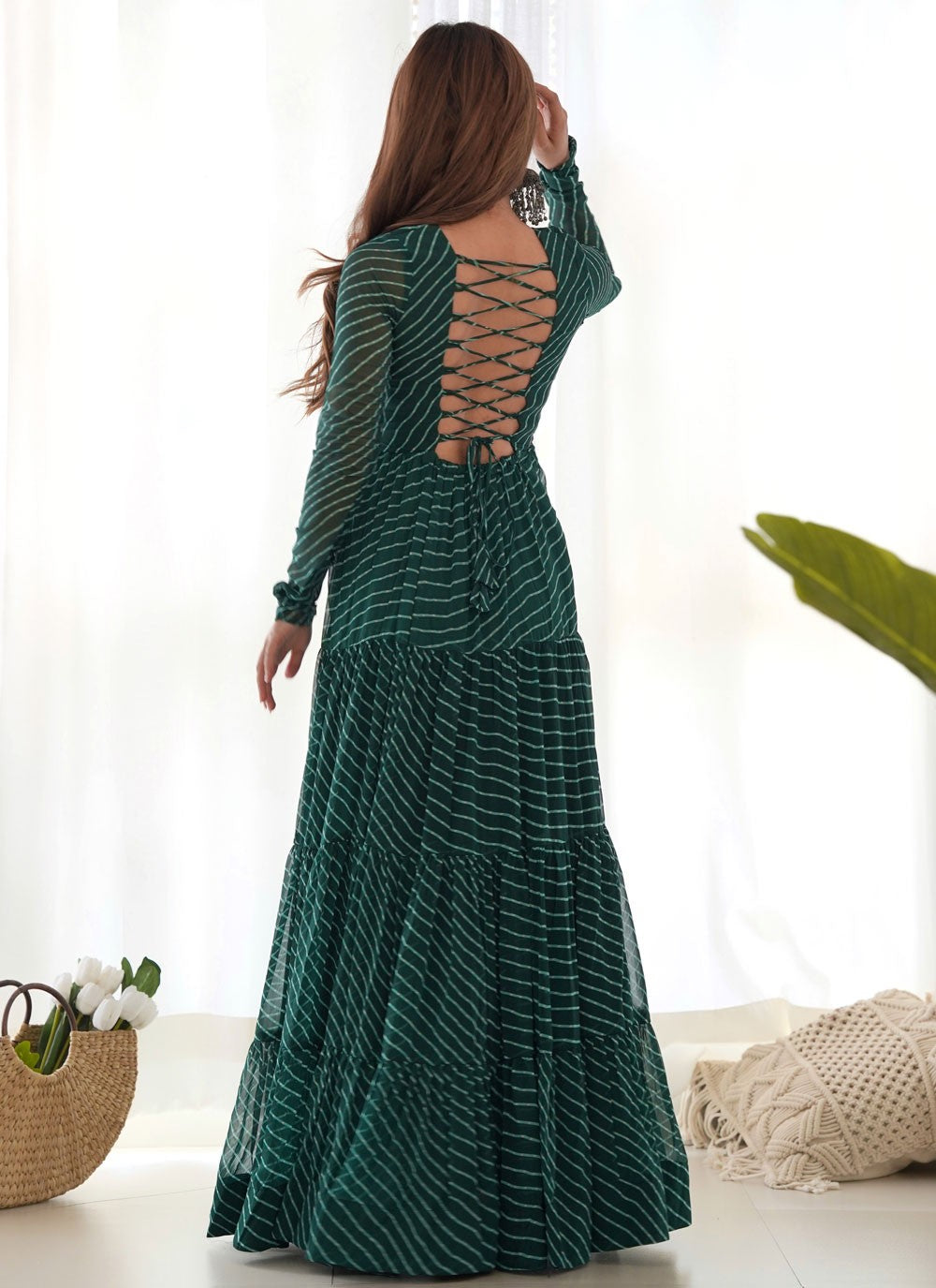 Faux Georgette Gown - G1580