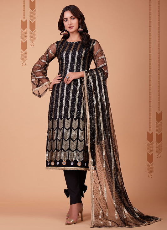 Net Salwar Suit - T928