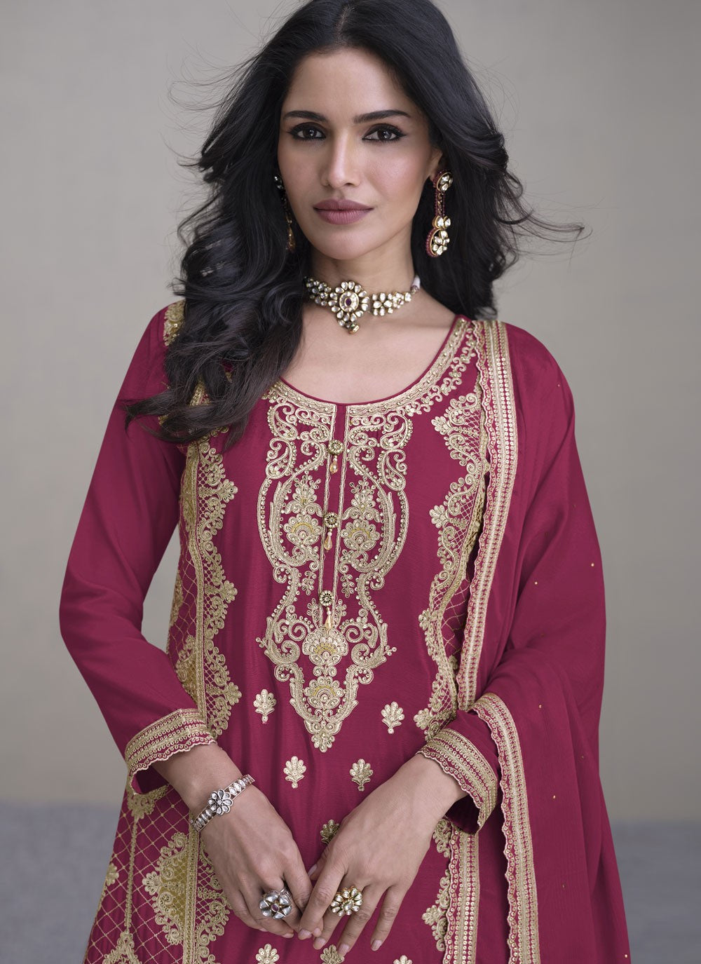 Chinon Salwar Suit - T3881