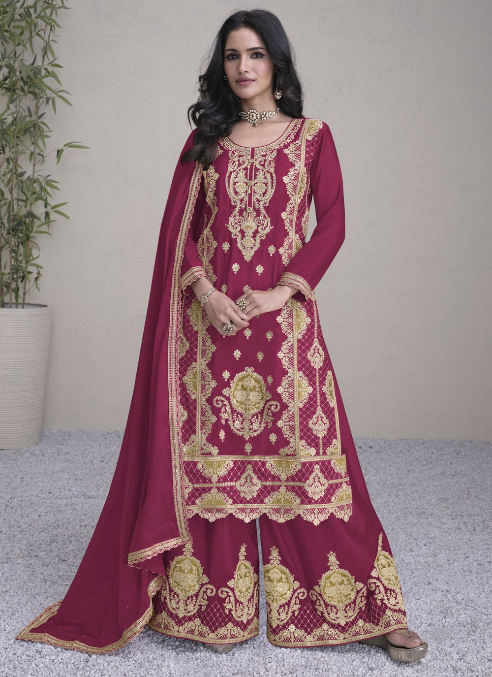 Chinon Salwar Suit - T3881