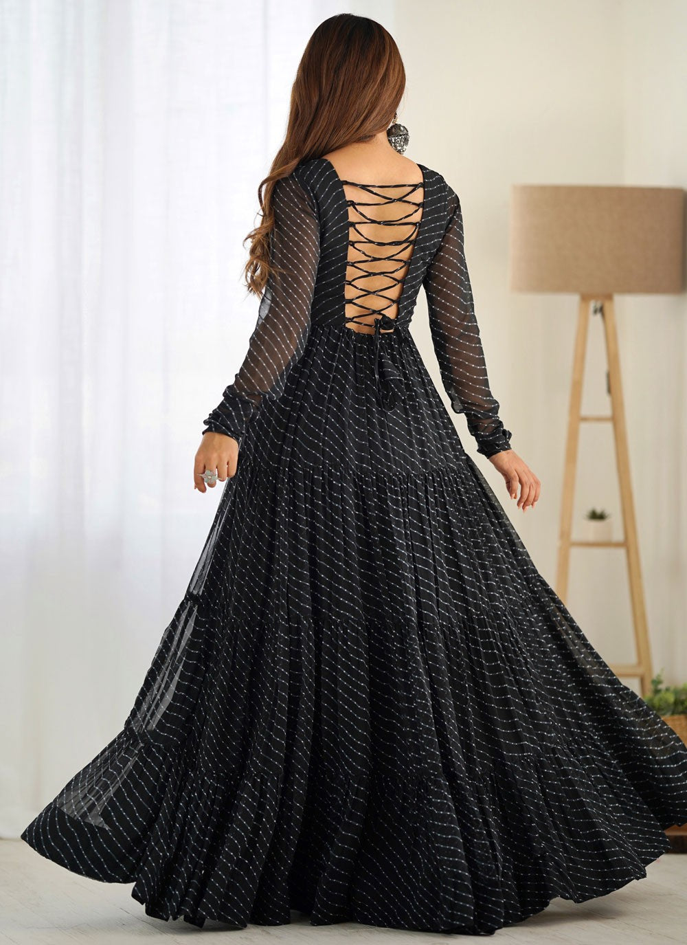 Faux Georgette Gown - G1580