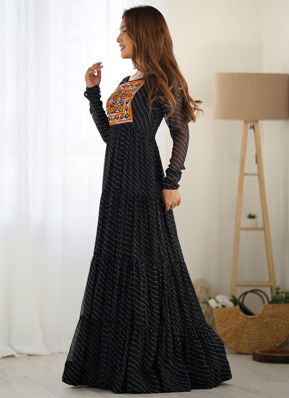 Faux Georgette Gown - G1580