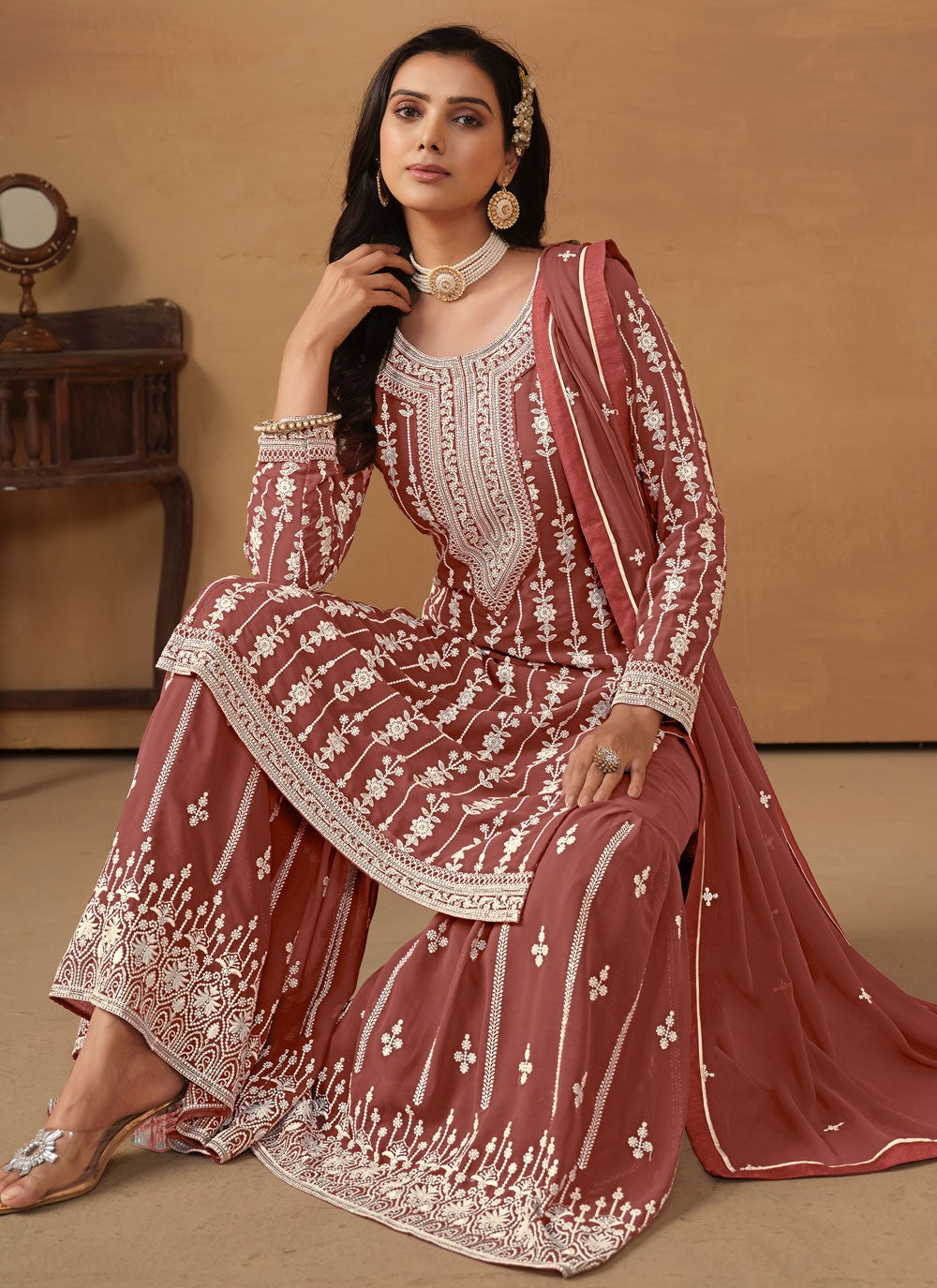 Faux Georgette Salwar Suit - T2068