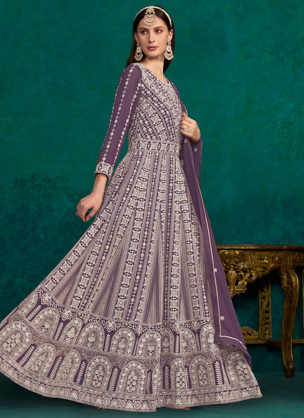 Faux Georgette Salwar Suit - T2766