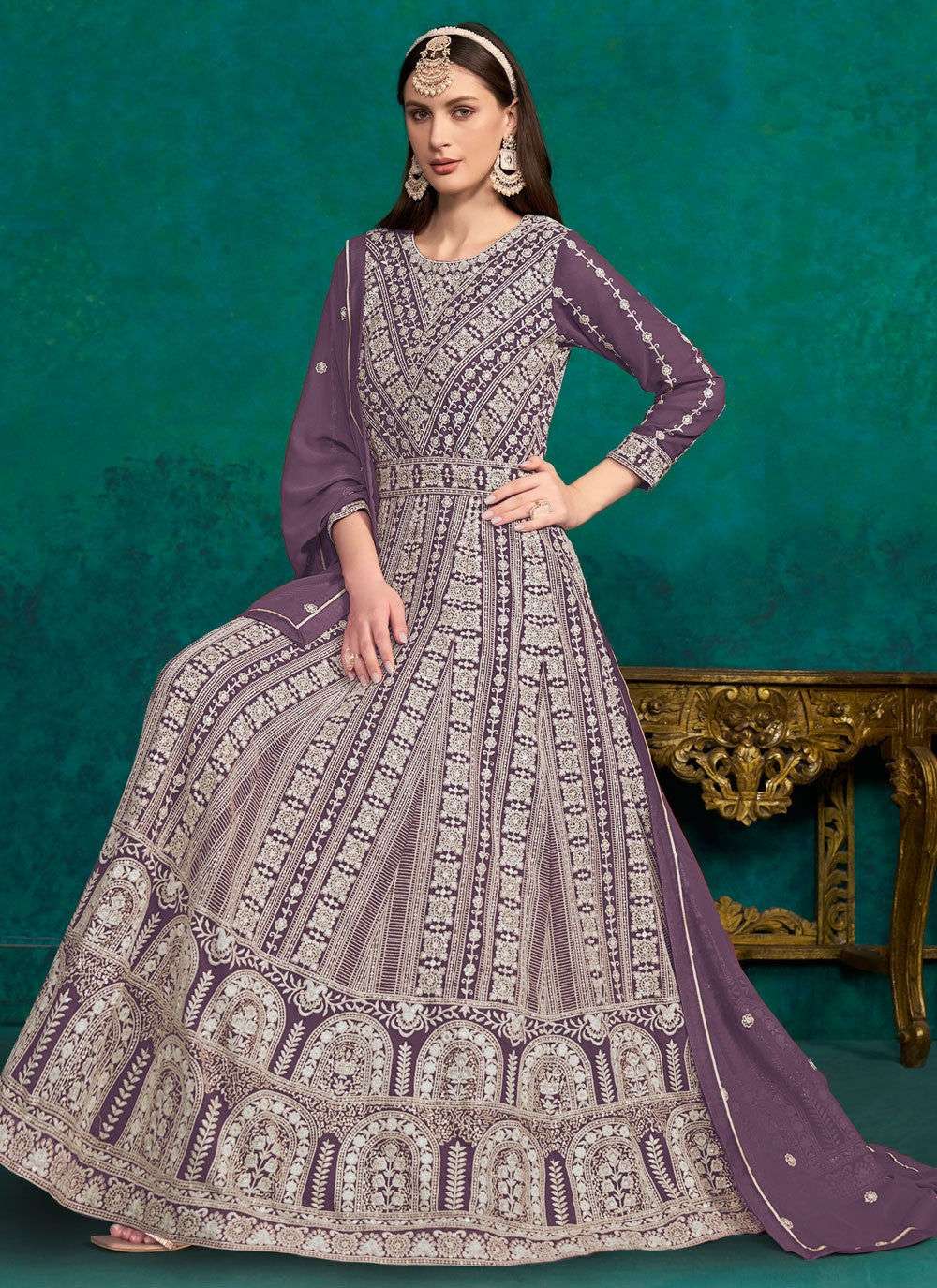 Faux Georgette Salwar Suit - T2766