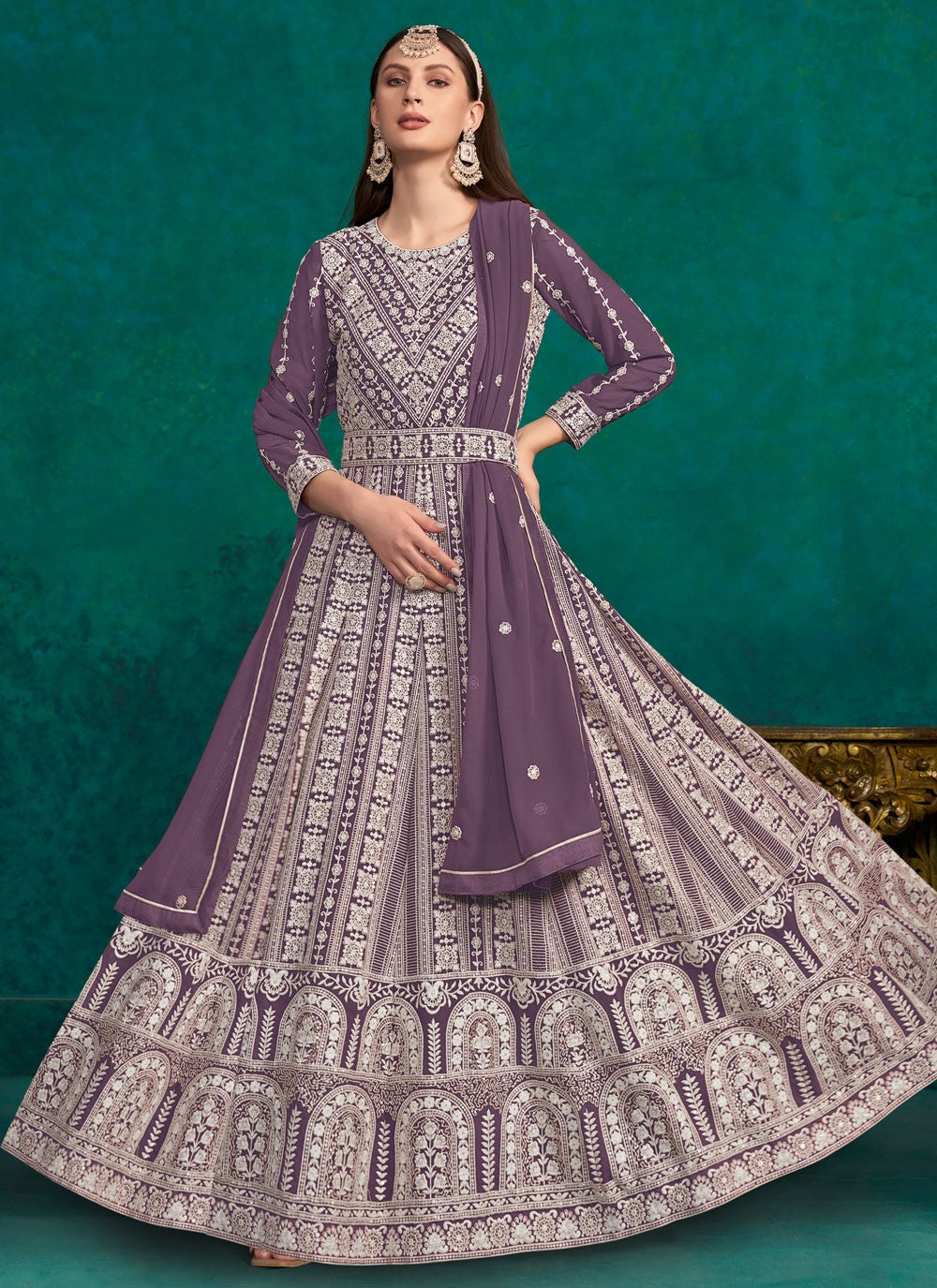 Faux Georgette Salwar Suit - T2766