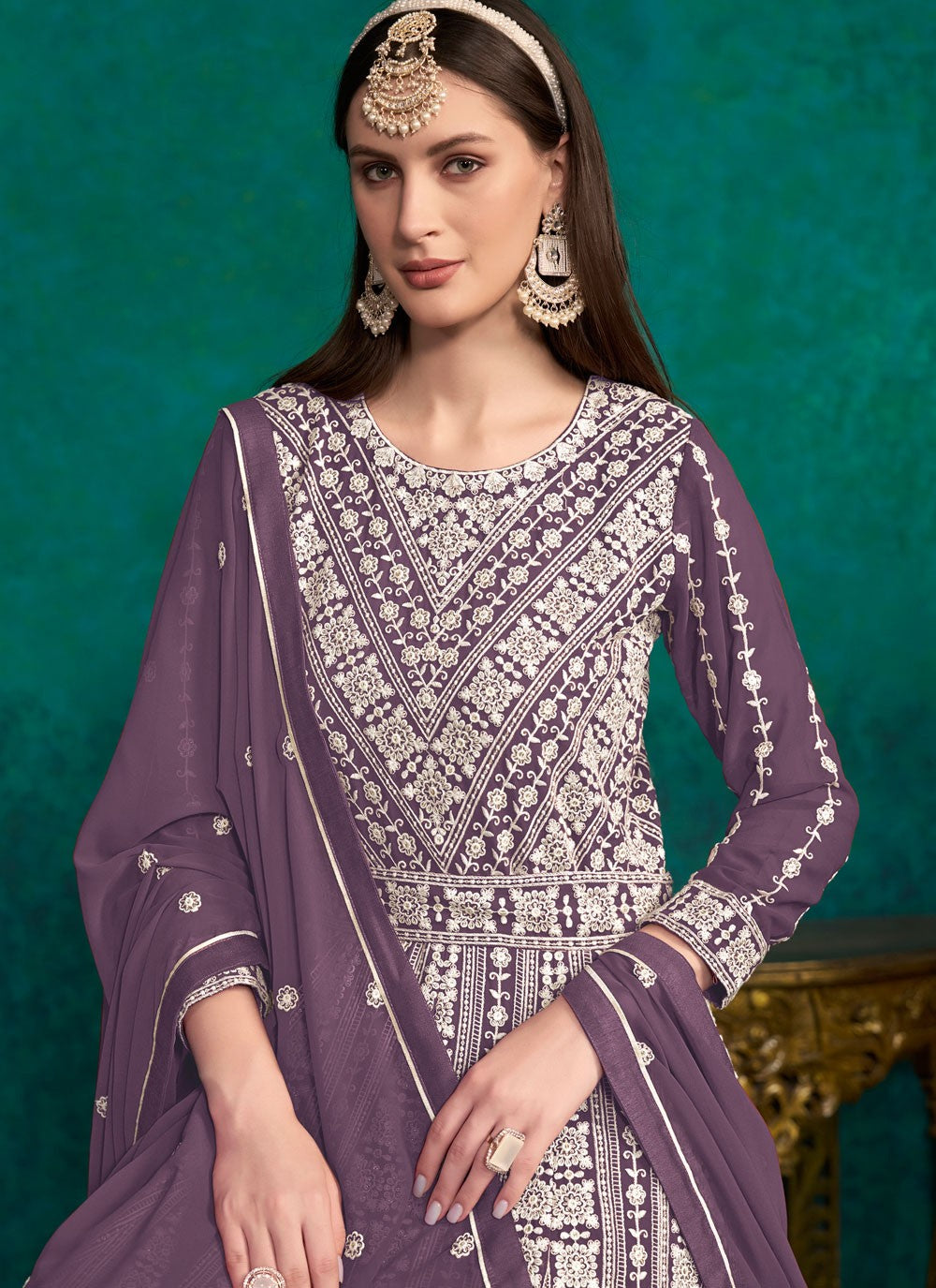 Faux Georgette Salwar Suit - T2766