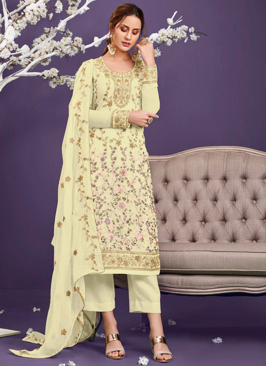 Faux Georgette Pakistani Suit - T461