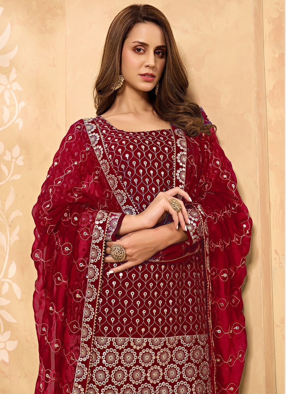 Faux Georgette Pakistani Suit - T611