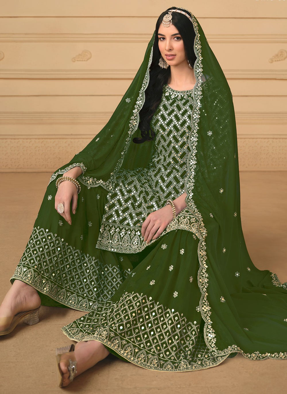 Faux Georgette Salwar Suit - T2293