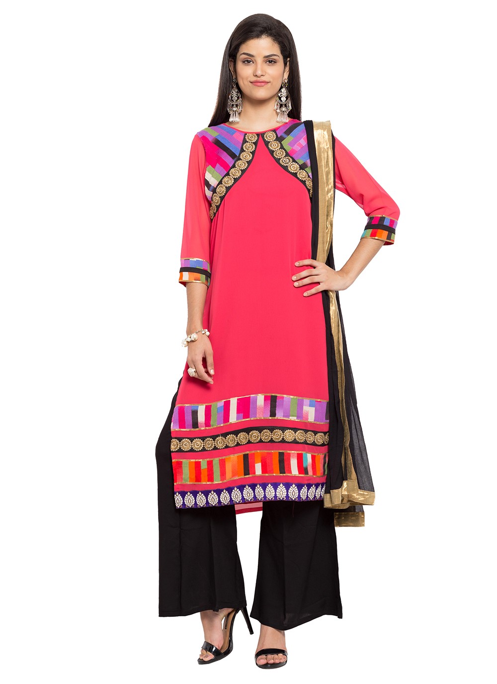 Faux Georgette Salwar Suit - T237