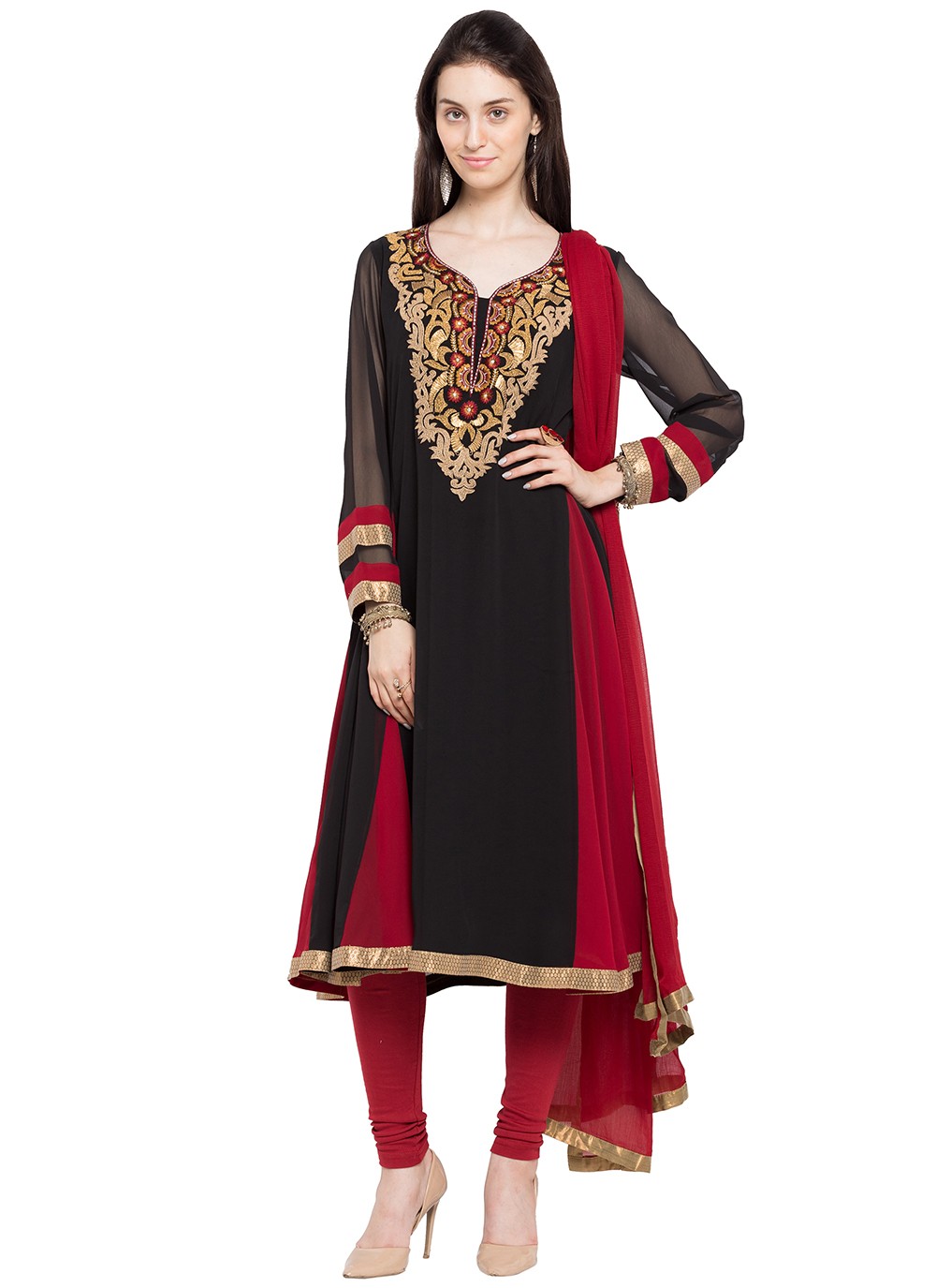 Faux Georgette Salwar Suit - T237