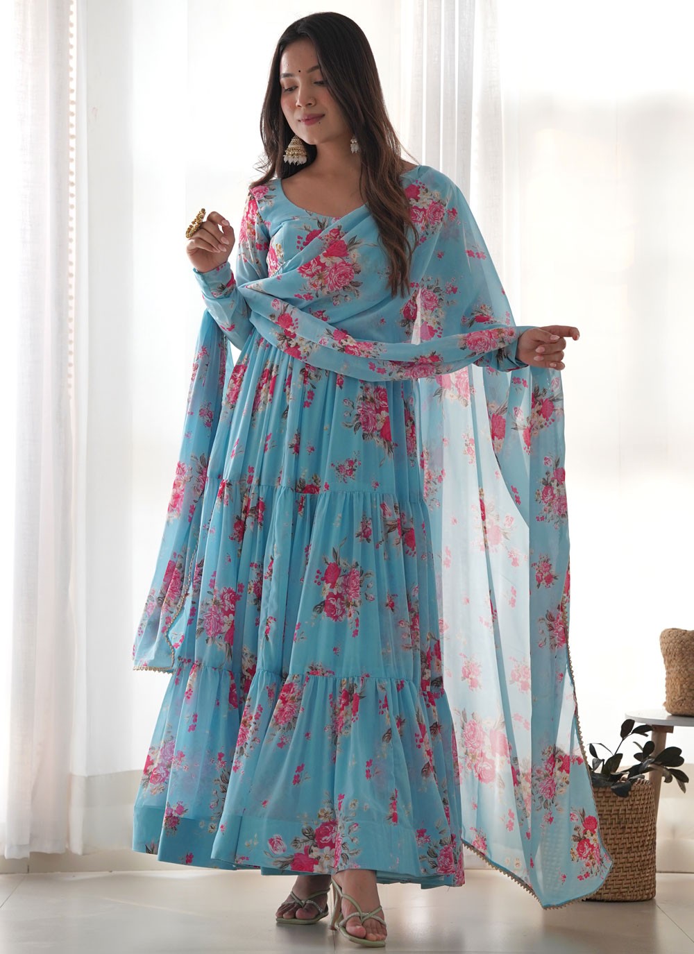 Faux Georgette Salwar Suit - T2865