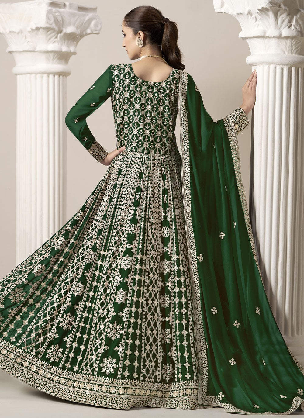 Faux Georgette Salwar Suit - T3683