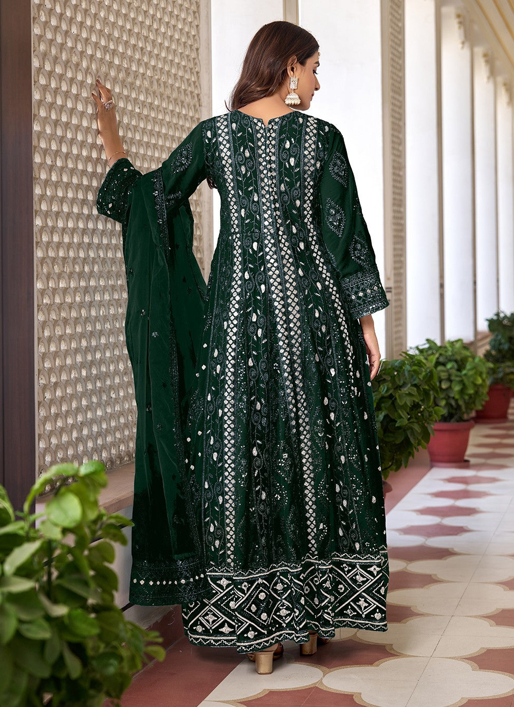 Faux Georgette Salwar Suit - T2167