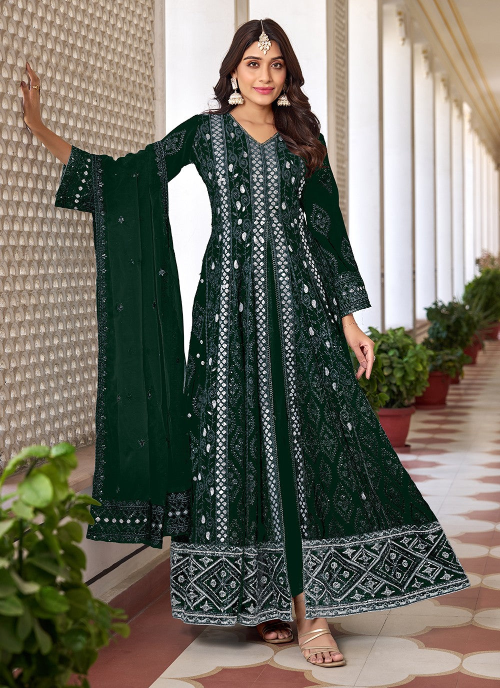 Faux Georgette Salwar Suit - T2167