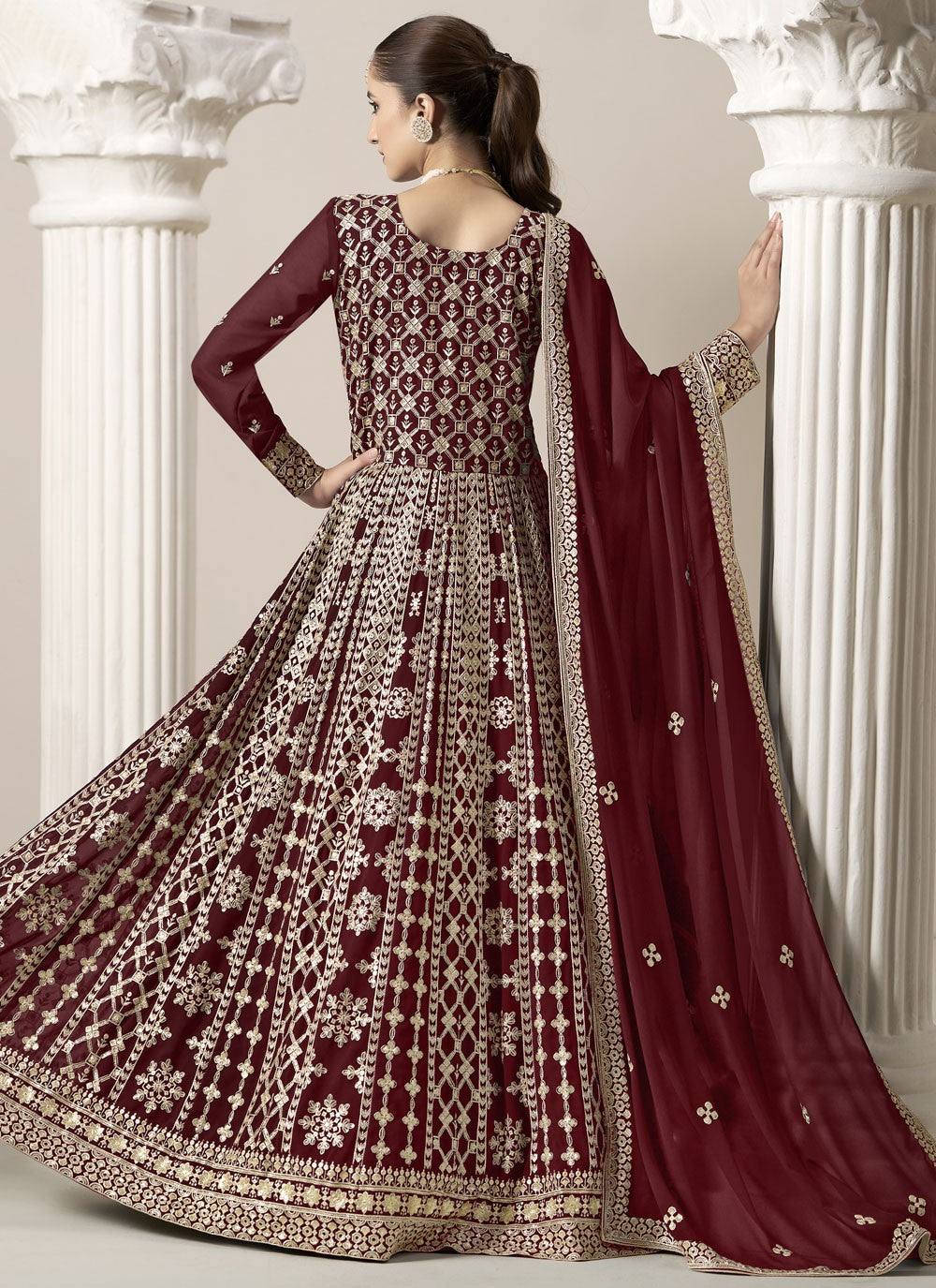 Faux Georgette Salwar Suit - T3683