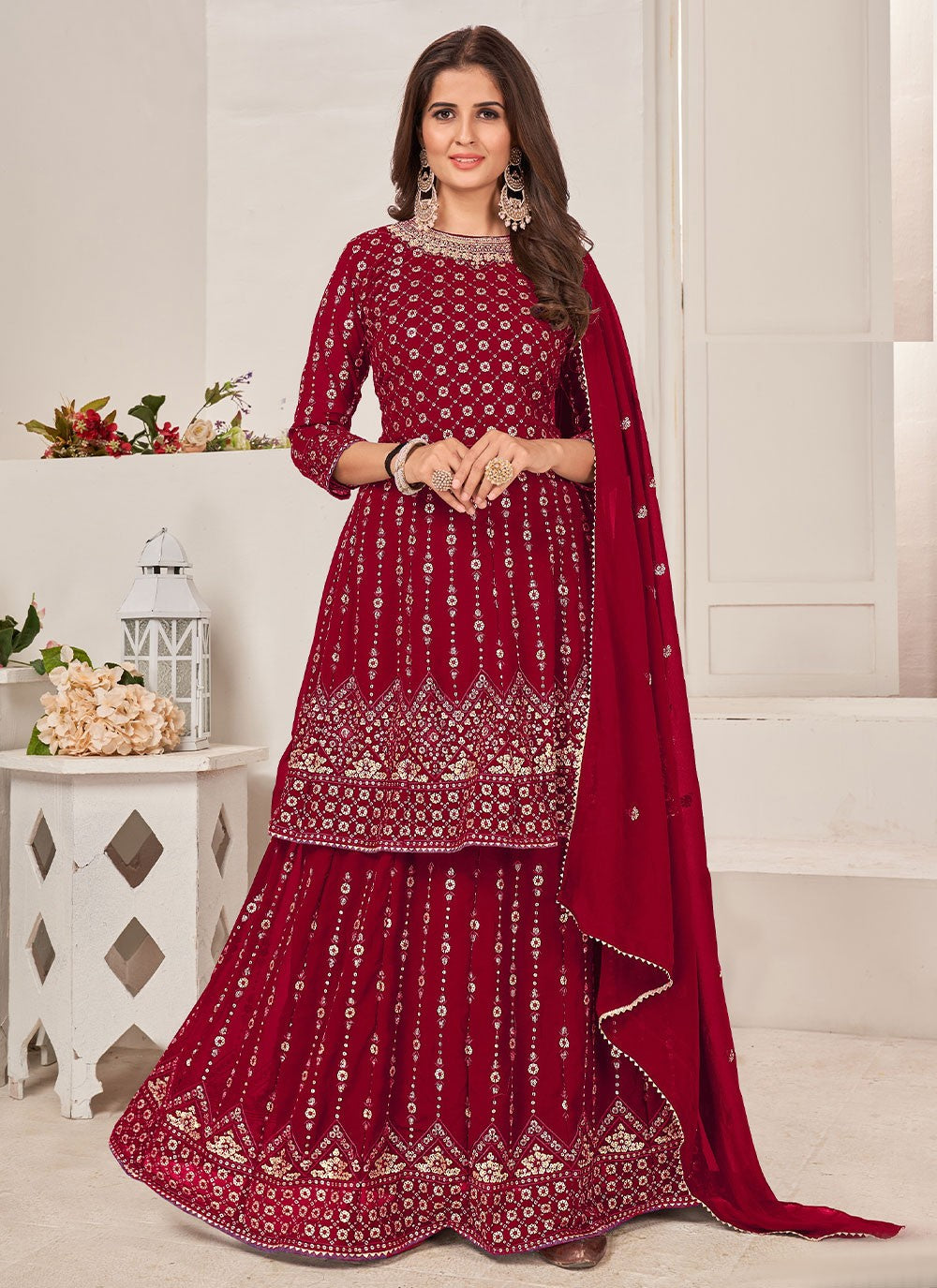 Faux Georgette Salwar Suit - T903