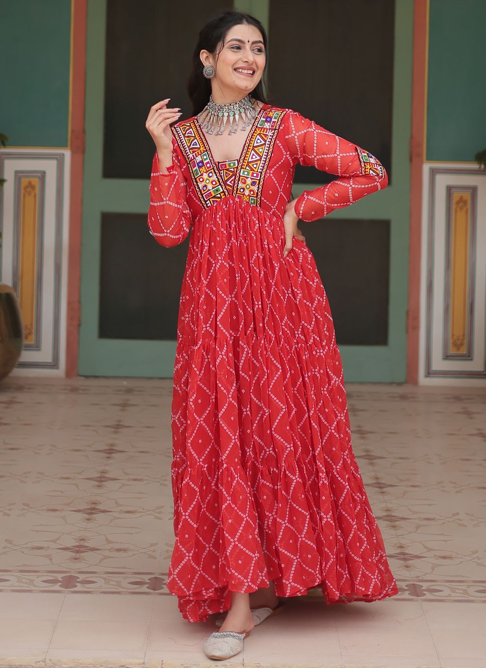 Faux Georgette Gown - G1573