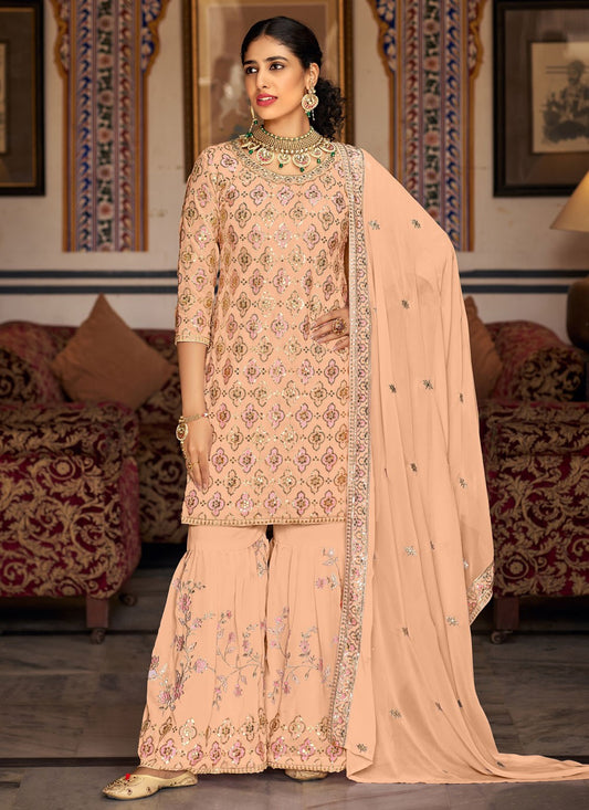 Faux Georgette Salwar Suit - T1603